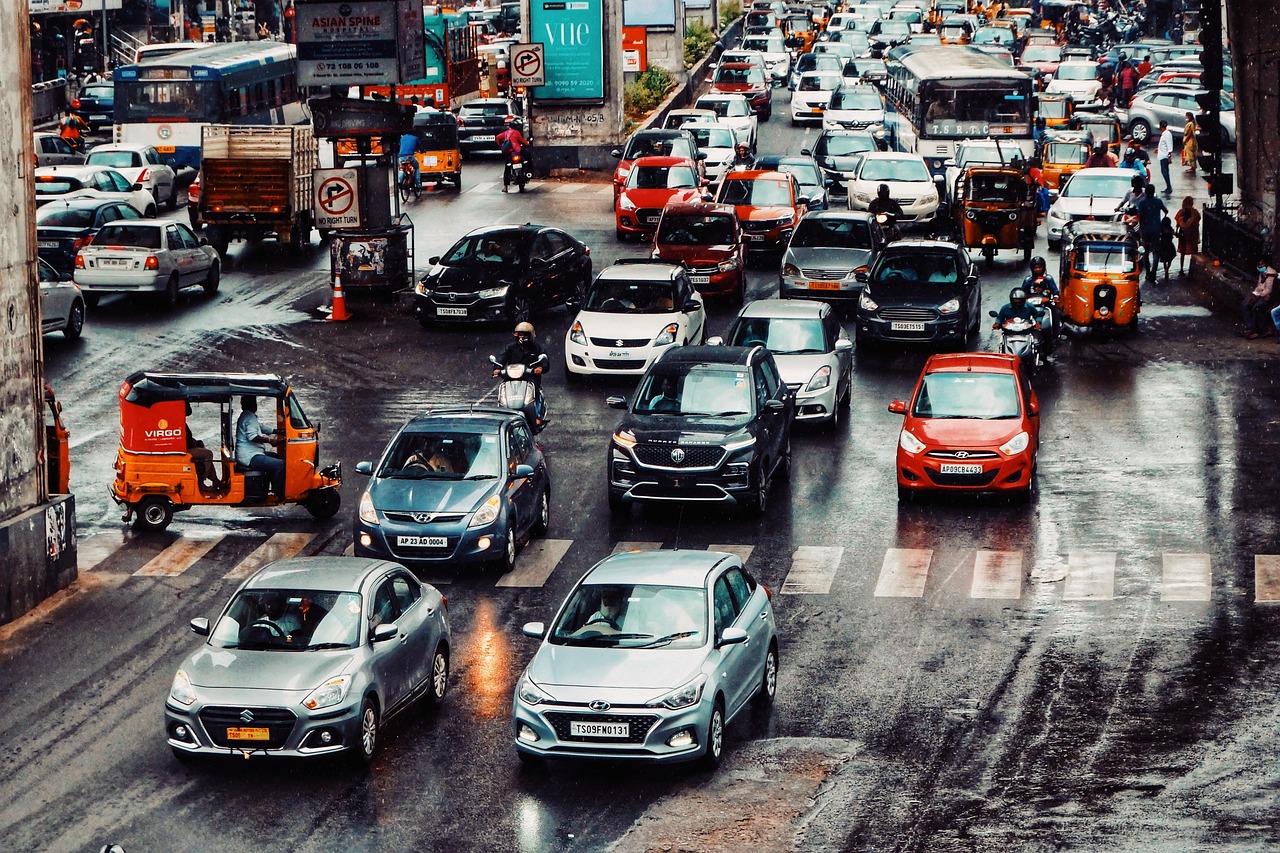 Boete tegen het verkeer in rijden